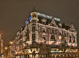 Hotel de L'Europe Amsterdam bij nacht