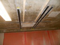 Ervas Adhesive reinforcement around the cores